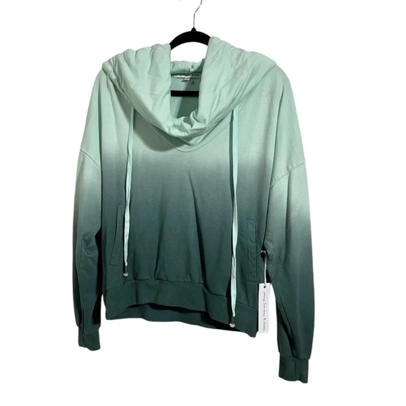 Young Fabulous And Broke Piper Ombré Hoodie Cowel Neck/Hoodie option Soft Green - Picture 3 of 6